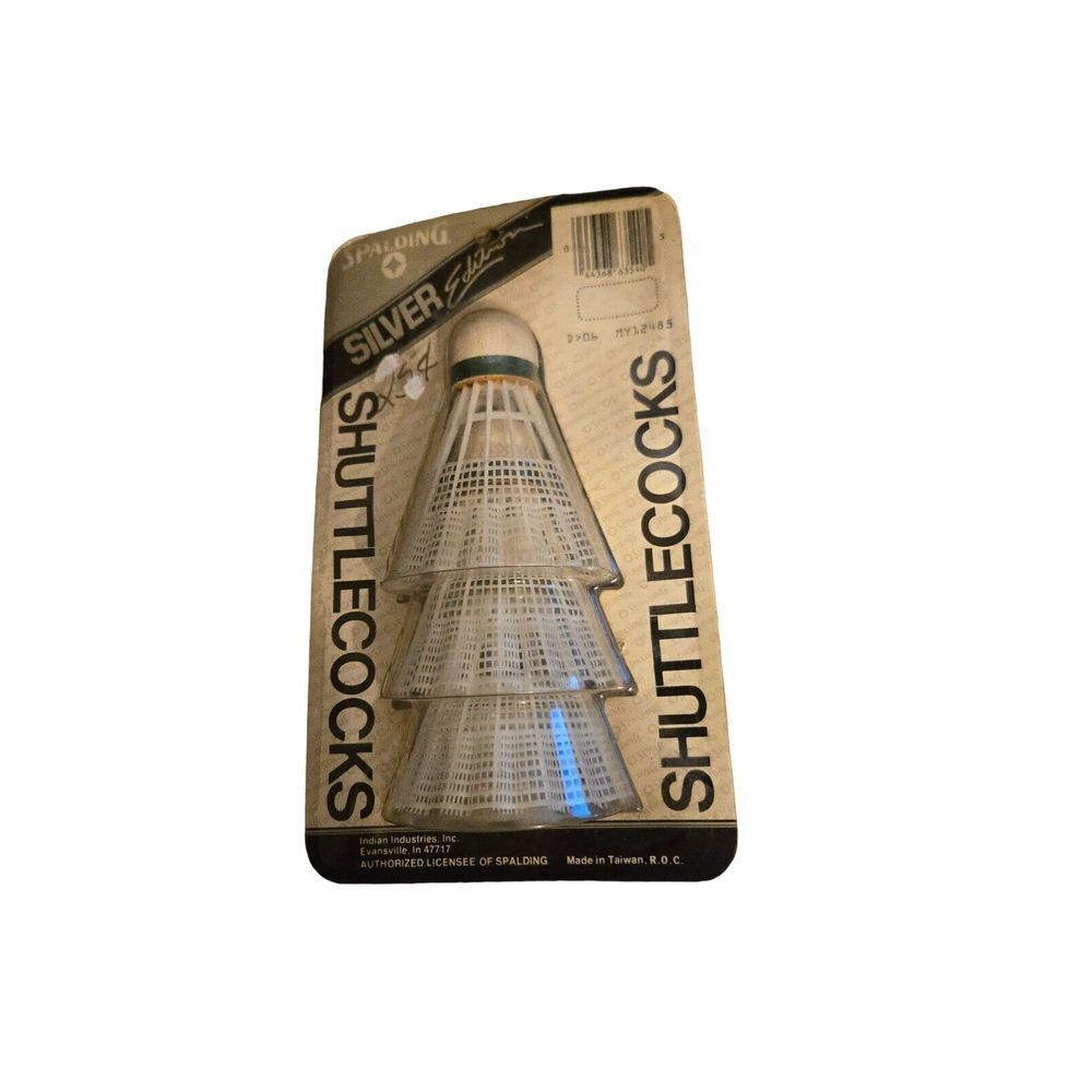 Vintage Spalding Silver Edition Shuttlecocks Y6354 Heavy Duty Cork Tip
